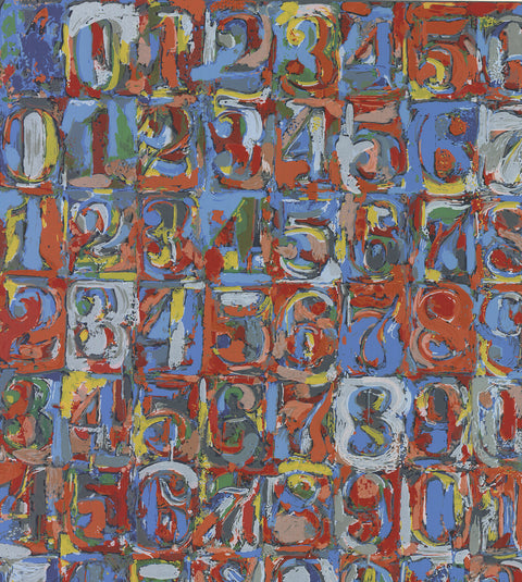 JASPER JOHNS Numbers in Color, 1974