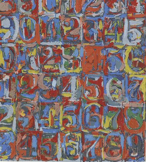 JASPER JOHNS Numbers in Color, 1974