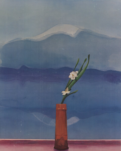 DAVID HOCKNEY Mount Fuji with Flowers, 1988