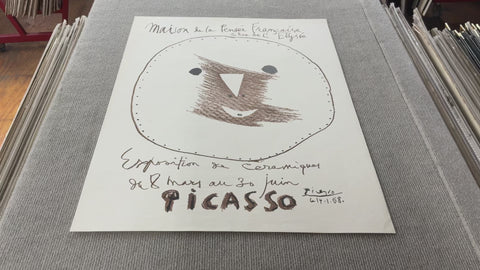 PABLO PICASSO Exposition de Ceramiques, 1958