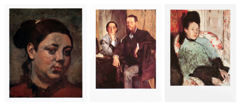 Bundle- 3 Assorted Edgar Degas Classic Postcards