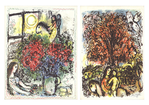 Bundle- 2 Assorted Marc Chagall Deck of 50 Postcards