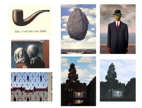Bundle- 7 Assorted Rene Magritte Posters