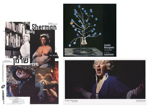 Bundle- 3 Assorted Cindy Sherman and Louise Bourgeois Rare Posters