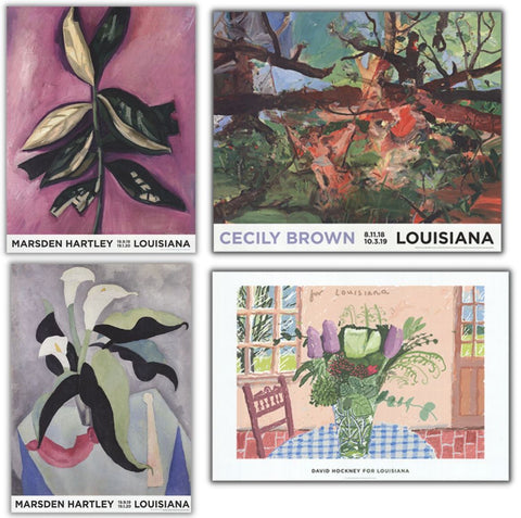 Bundle- 4 Assorted Louisiana Art Museum Botanicals