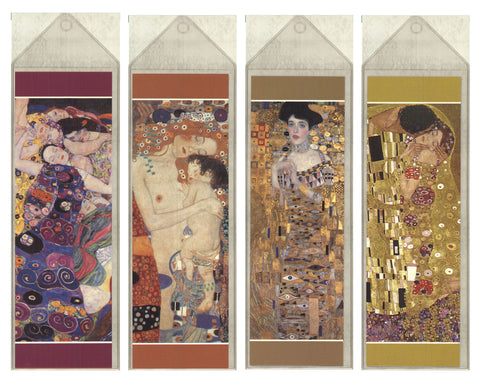Bundle- 4 Assorted Gustav Klimt Bookmarks