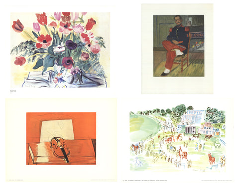 Bundle- 4 Assorted Raoul Dufy Mini Posters