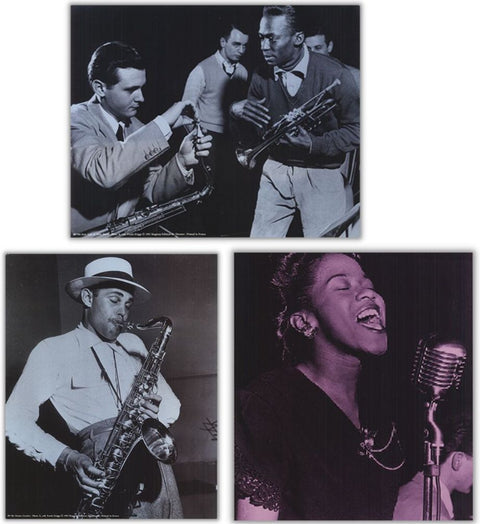 Bundle- 3 Assorted Jazz Musician Small Posters