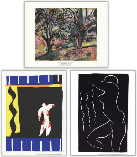 Bundle- 3 Assorted Henri Matisse Mini Posters