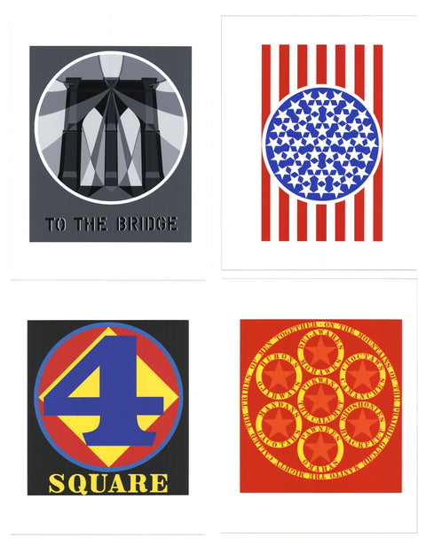 Bundle- 4 Assorted Robert Indiana Prints from "The American Dream" Serigraphs