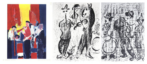 Bundle- 3 Assorted Images of Musicians Lithographs