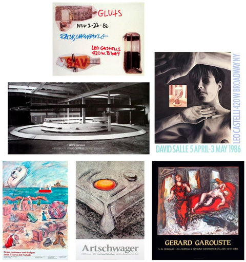 Bundle- 6 Assorted Leo Castelli Exhibition Collector Posters