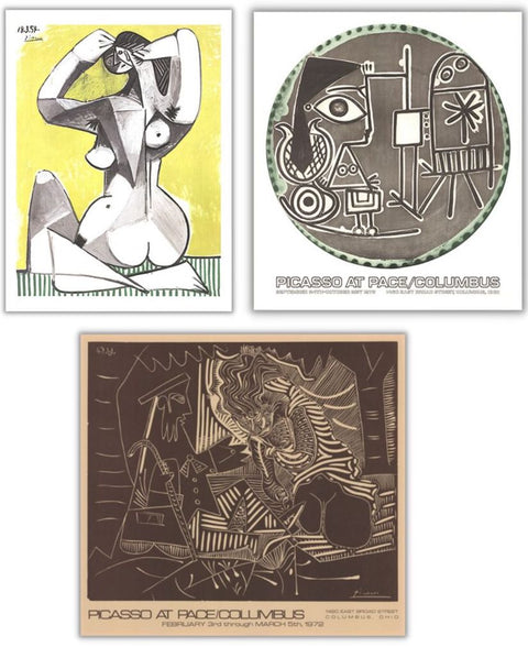 Bundle- 3 Assorted Pablo Picasso Posters