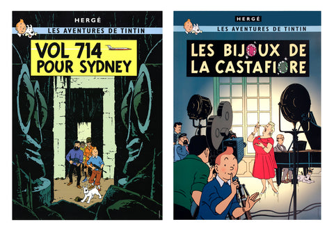 Bundle- 2 Assorted Herge Tintin Posters