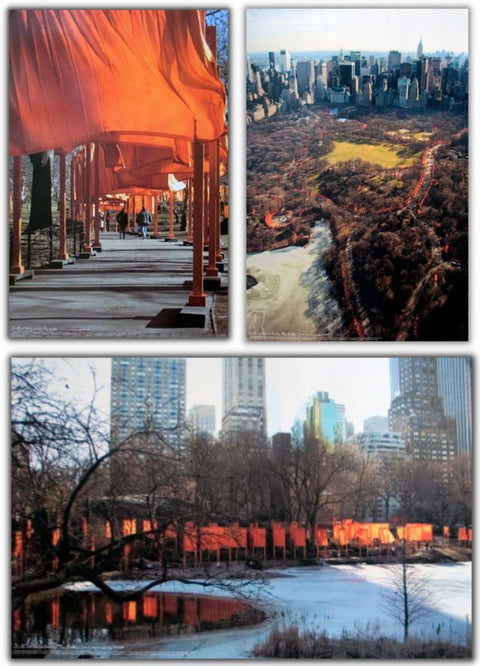 Bundle- 3 Assorted Javacheff Christo Official Gates Project Photograph Posters