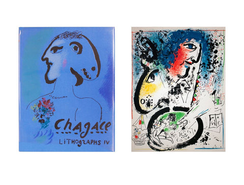 Bundle- 2 Assorted Marc Chagall Collector's Items-Book & Lithograph