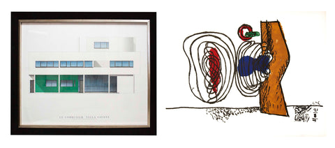 Bundle- 2 Assorted Le Corbusier + Framed Print Lithographs
