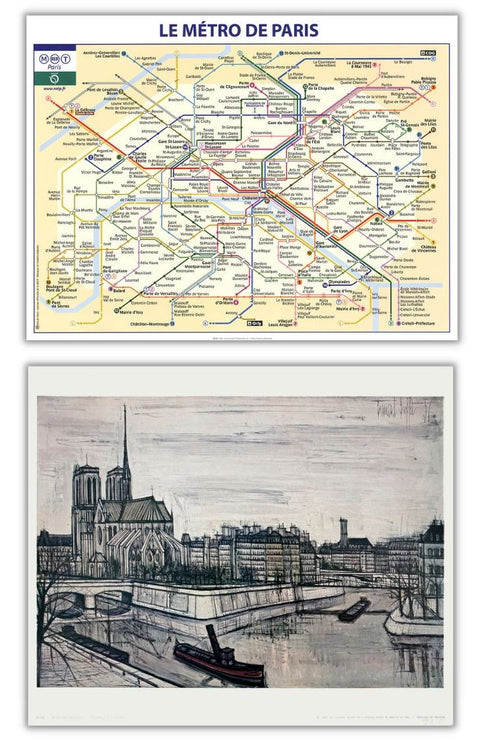 Bundle- 2 Assorted Paris Landmark Posters