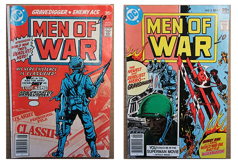 Bundle- 2 Assorted Various Artists Men of War Comic Books