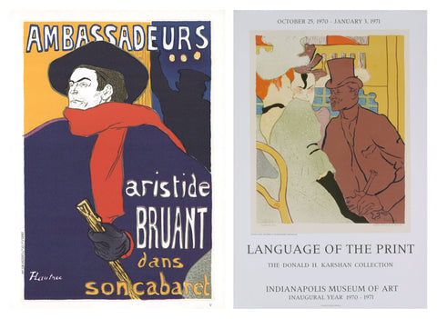 Bundle- 2 Assorted Henri de Toulouse-Lautrec Rare Posters