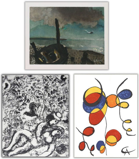 Bundle- 3 Assorted Assorted Stone Lithographs