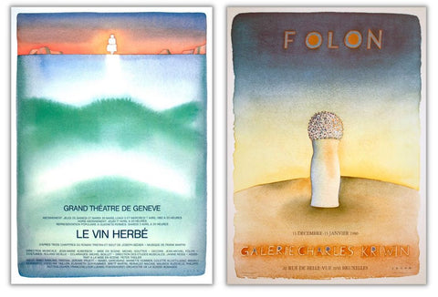 Bundle- 2 Assorted Jean-Michel Folon Original Posters