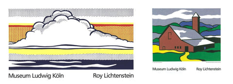 Bundle- 2 Assorted Roy Lichtenstein Landscape Serigraphs