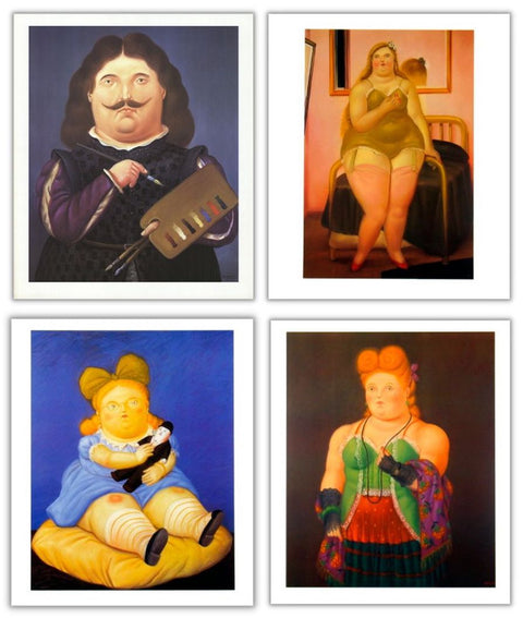 Bundle- 4 Assorted Fernando Botero Assorted Posters