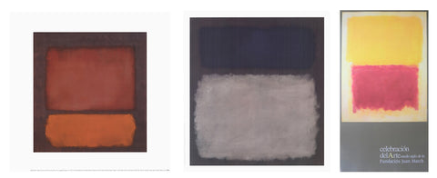 Bundle- 2 Assorted Mark Rothko Museum Posters
