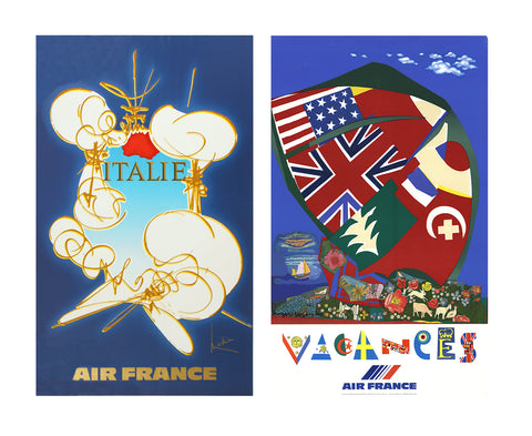 Bundle- 2 Assorted Air France Advertising