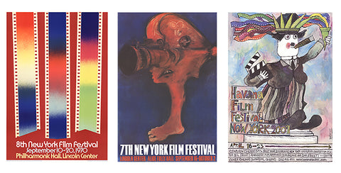 Bundle- 3 Assorted Various Artists Film Festival Authentic Posters
