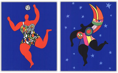 Bundle- 2 Assorted Niki de Saint Phalle Museum Posters