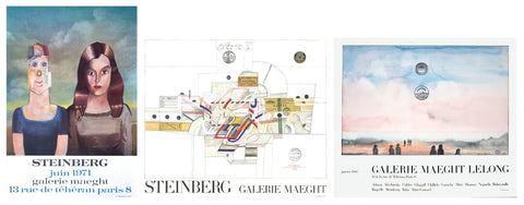 Bundle- 2 Assorted Saul Steinberg Rare Original Posters
