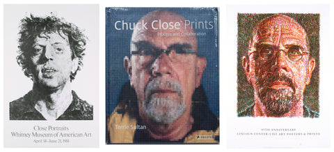 Bundle- 3 Assorted Chuck Close Books and Posters