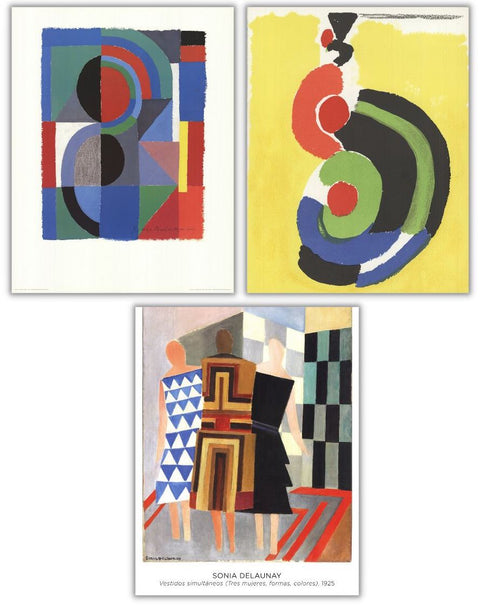 Bundle- 3 Assorted Sonia Delaunay Rare Posters