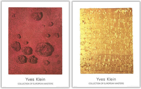 Bundle- 2 Assorted Yves Klein Colorful Posters