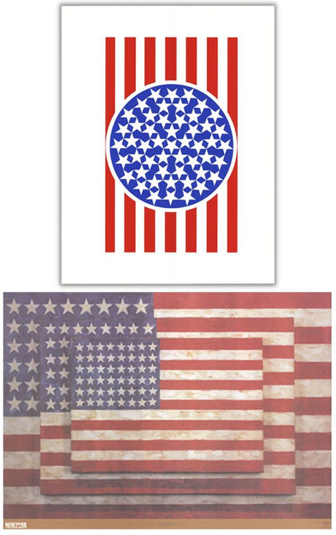 Bundle- 2 Assorted Various Artists American Flag Posters