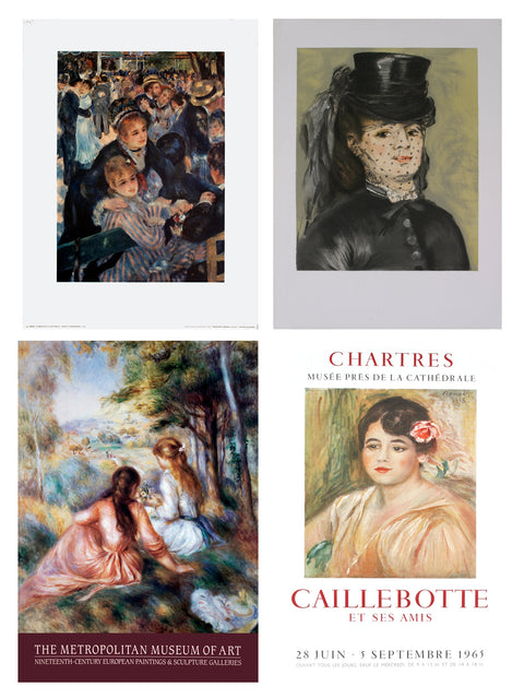 Bundle- 3 Assorted Pierre-Auguste Renoir Posters