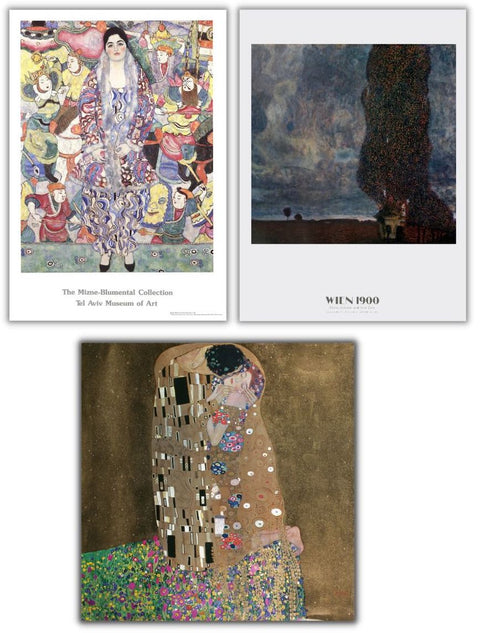 Bundle- 3 Assorted Gustav Klimt Posters