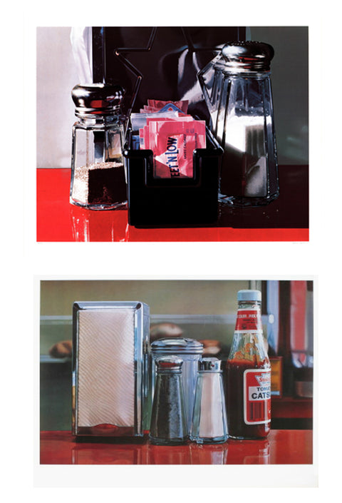 Bundle- 2 Assorted Ralph Goings Diner Condiments Lithographs