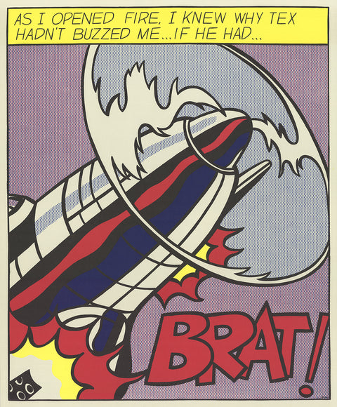 ROY LICHTENSTEIN As I Opened Fire (Panel 1 of 3), 1997