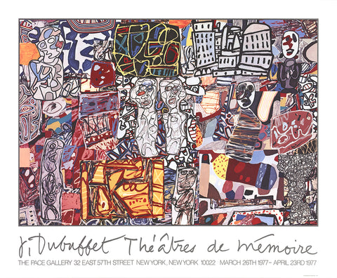 JEAN DUBUFFET Theatre De Memoire, 1977