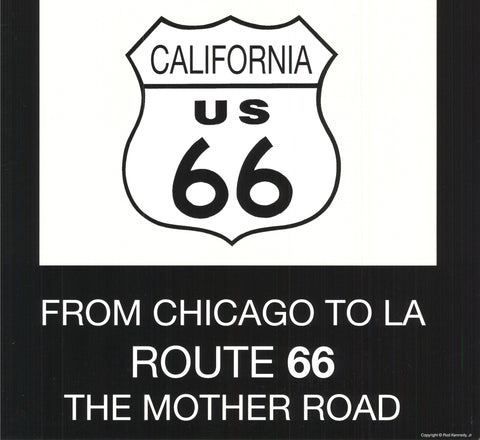 ROD KENNEDY Route 66 (Black wtih Ivory), 1995