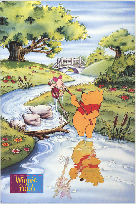 DISNEY Winnie the Pooh and Piglet Fishing, 1994