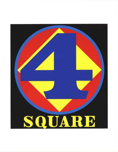 ROBERT INDIANA Polygon: Square (Number Four), 1997