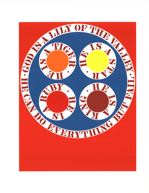 ROBERT INDIANA God Is Lily of the Valley, 1997