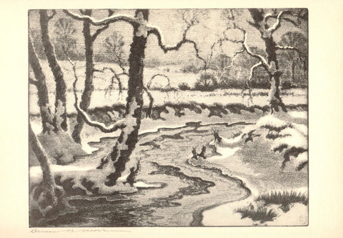 BENSON B MOORE Frozen Streams, 1936