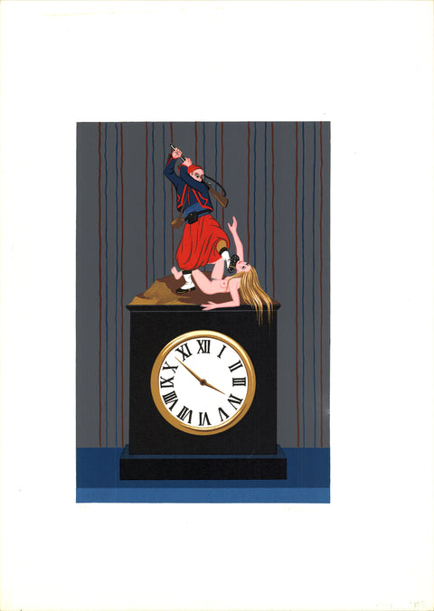 FELIX LABISSE L'Horloge (The Clock), 1980 - Signed