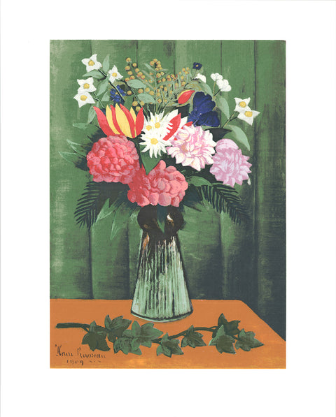 HENRI ROUSSEAU Flowers in Vase, 1991