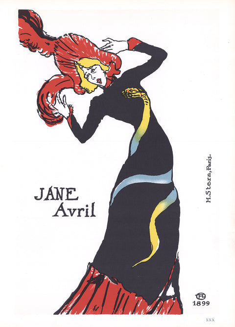 HENRI DE TOULOUSE-LAUTREC Jane Avril, 1966